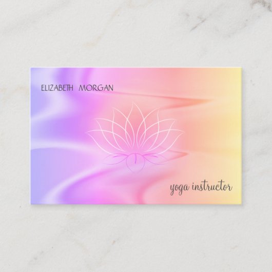 Professional Lotus Schatten Holographic Visitenkarte (Vorderseite)