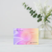 Professional Lotus Schatten Holographic Visitenkarte (Stehend Vorderseite)