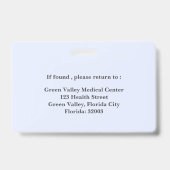 Professional LPN Ausweis (Rückseite)