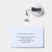 Professional LPN Ausweis (Rückseite mit einziehbar)