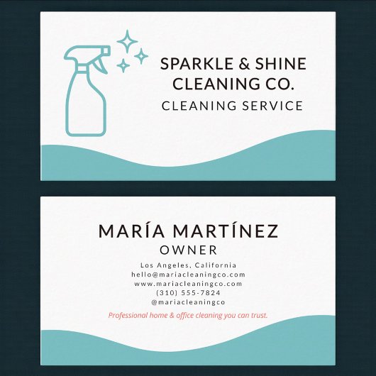 Professional Maid & House Cleaning Service Visitenkarte
