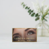 Professional Makeup Artist Eyelash & Brow QR CODE  Visitenkarte (Stehend Vorderseite)