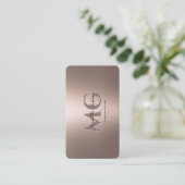 Professional Marketing Faux Copper Bronze Rosegold Visitenkarte (Stehend Vorderseite)