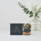 Professional Masonry Bricklayer Brick Photo Visitenkarte (Stehend Vorderseite)