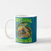 Professional Master Baiter Funny Fishing Meme Boot Kaffeetasse (Links)