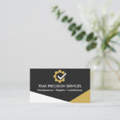 Professional Mechanic and Repair Services Visitenkarte (Stehend Vorderseite)