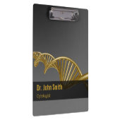 Professional Medical Luxury DNA Strand Gold Klemmbrett (Rechts)