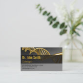 Professional Medical Luxury DNA Strand Gold Terminkarte (Stehend Vorderseite)