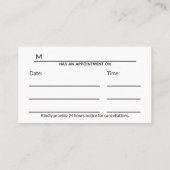 Professional Medical Luxury DNA Strand Gold Terminkarte (Rückseite)