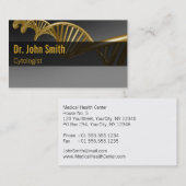 Professional Medical Luxury Gold DNA Strand Visitenkarte (Vorne/Hinten)