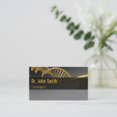 Professional Medical Luxury Gold DNA Strand Visitenkarte (Stehend Vorderseite)