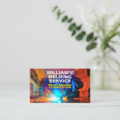 Professional Metal Fabrication & Welding Visitenkarte (Stehend Vorderseite)