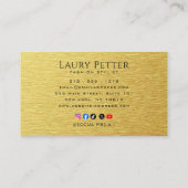 Professional metallic look visitenkarte (Rückseite)