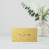 Professional metallic look visitenkarte (Stehend Vorderseite)