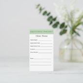 Professional Minimal Appointment Reminder Card Terminkarte (Stehend Vorderseite)