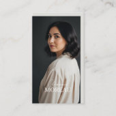 Professional Minimal Elegant Modern Photo QR Code Visitenkarte (Vorderseite)