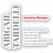 Professional minimalist bold modern custom plain aufkleber (Vorderseite)