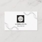 professional Minimalist business custom card Visitenkarte (Rückseite)