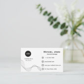 professional Minimalist business custom card Visitenkarte (Stehend Vorderseite)