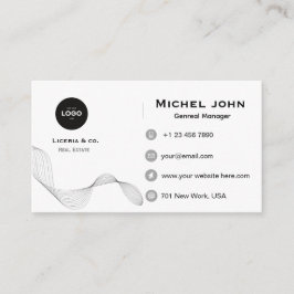 professional Minimalist business custom card Visitenkarte