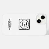 Professional Minimalist Logo Branding iphone case (Rückseite (Horizontal))