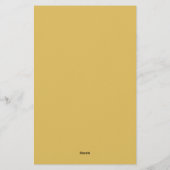 Professional minimalist modern gold color briefpapier (Rückseite)