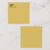 Professional minimalist modern gold color mitteilungskarte (Vorne/Hinten)