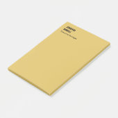 Professional minimalist modern gold color post-it klebezettel (angewinkelt)