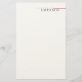 Professional minimalist modern plain briefpapier (Vorderseite)