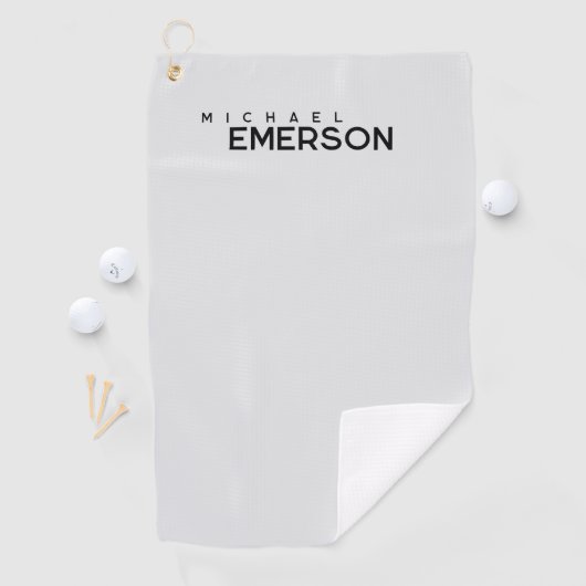 Professional minimalist modern plain  golfhandtuch (Insitu)