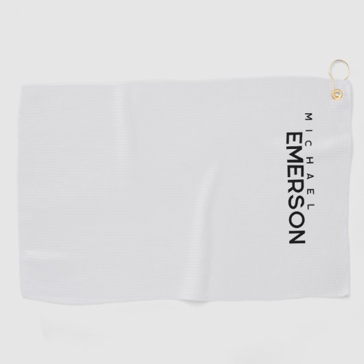 Professional minimalist modern plain  golfhandtuch (Horizontal)