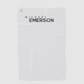 Professional minimalist modern plain  golfhandtuch (Vorderseite)