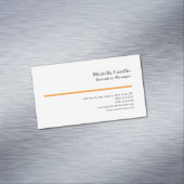 Professional Minimalist Modern Plain Magnetische Visitenkarte (Beispiel)