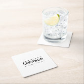 Professional minimalist modern plain rechteckiger pappuntersetzer (Vor Ort)