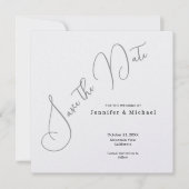 Professional Minimalist Modern Plain Simple Save The Date (Vorderseite)