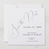 Professional Minimalist Modern Plain Simple Save The Date (Vorderseite)