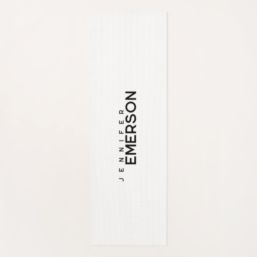 Professional minimalist modern plain your name yogamatte (Vorderseite)
