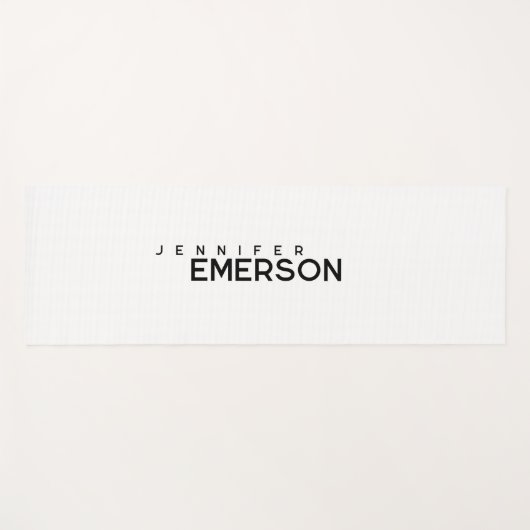 Professional minimalist modern plain your name yogamatte (Vorderseite (Horizontal))