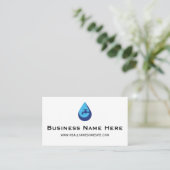 Professional Minimalist Plumber Business Card Visitenkarte (Stehend Vorderseite)