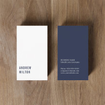 Professional Minimum Dark Blue White Consultant