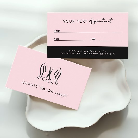 Professional Modern Beauty Salon Terminkarte