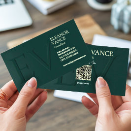 Professional Modern Contemporary Minimalist Green  Visitenkarte