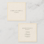 Professional Modern Elegant Custom Template Quadratische Visitenkarte (Vorne/Hinten)