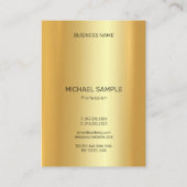 Professional Modern Elegant Gold Template Glamour Visitenkarte (Rückseite)
