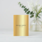 Professional Modern Elegant Gold Template Glamour Visitenkarte (Stehend Vorderseite)