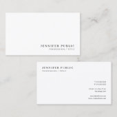 Professional Modern Elegant Simple Sleek Template Visitenkarte (Vorne/Hinten)