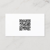 Professional Modern Elegant Sleek Template QR Code Visitenkarte (Rückseite)