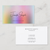 Professional Modern Elegant Template Calligraphy Visitenkarte (Vorne/Hinten)