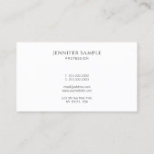 Professional Modern Elegant Template Calligraphy Visitenkarte (Rückseite)