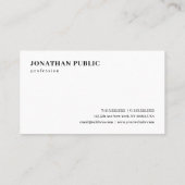Professional Modern Elegant Template Simple Visitenkarte (Rückseite)